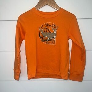 Carhartt Toddler Boys 2T Long Sleeve Shirt Hunter Orange GUC Deer Buck Wildlife